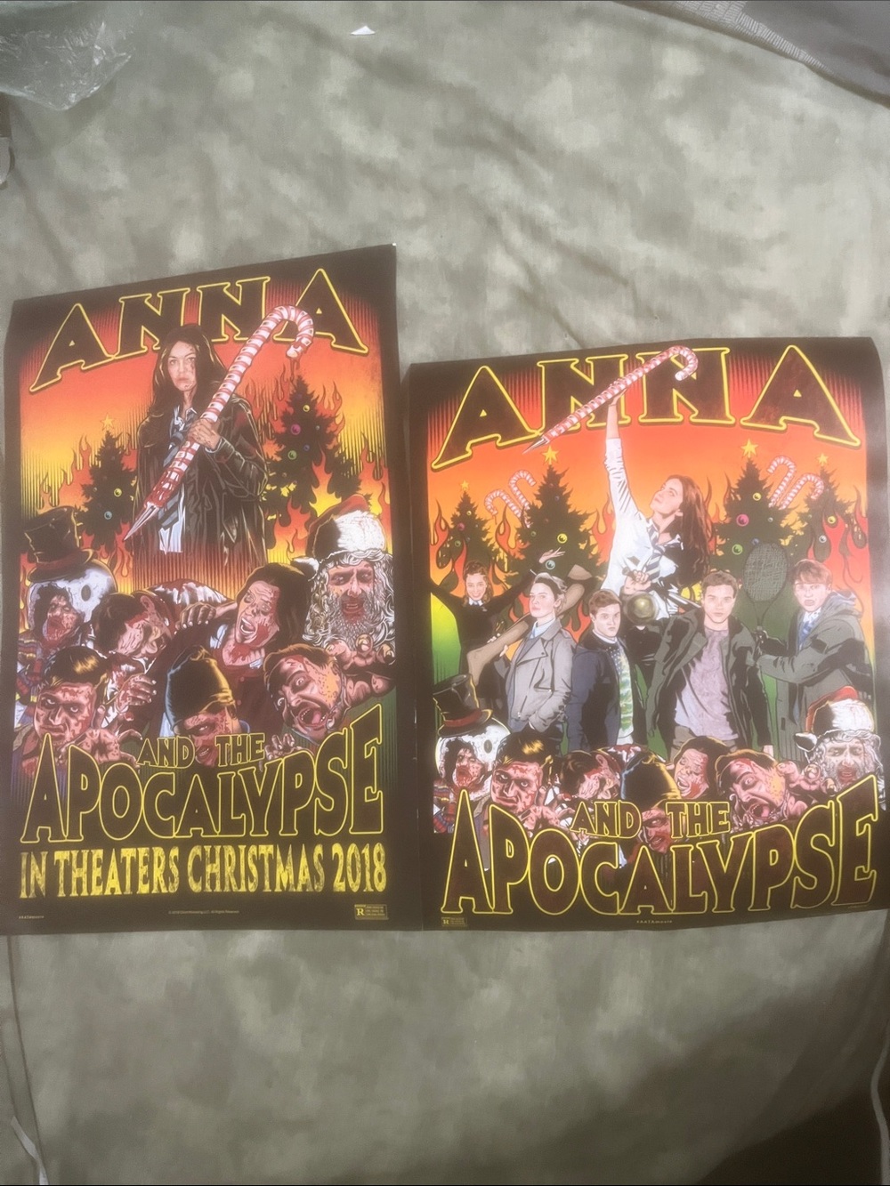 Anna and the Apocalypse BOTH Movie Posters 11x17 & 11x14 2018 Horror Zombie